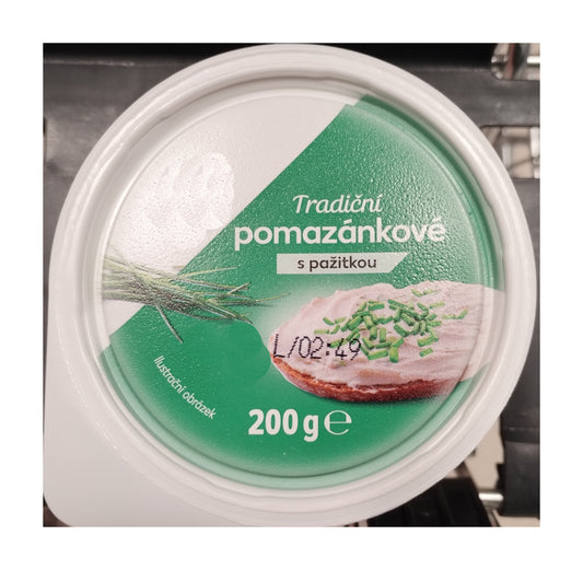 Tradiční pomazánkové s pažitkou Klasik 200g