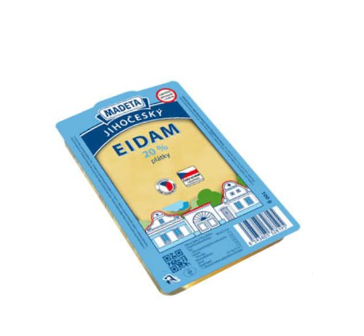 Eidam 20% plátky Madeta 100g