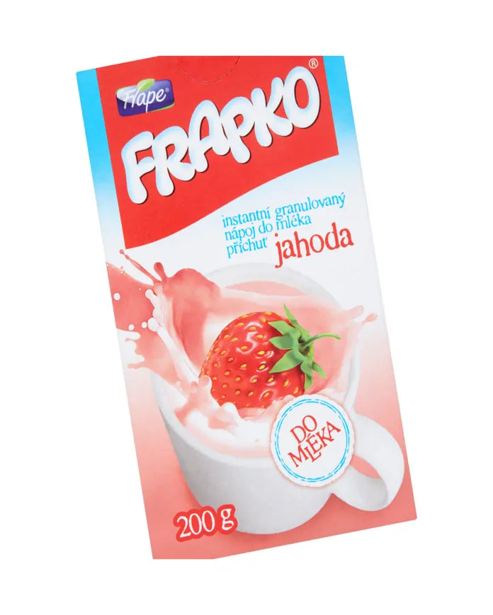 Frapko granulovaný nápoj Jahodový do mléka s vlákninou 2 x 200g