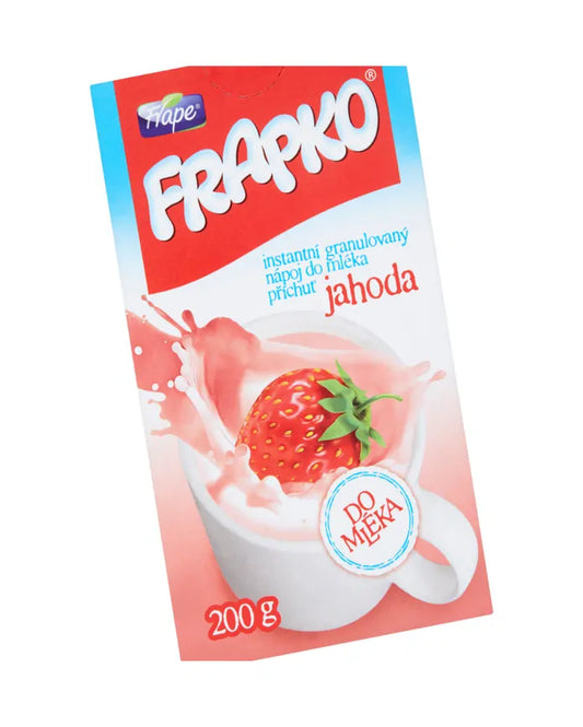 Frapko granulovaný nápoj Jahodový do mléka s vlákninou 2 x 200g