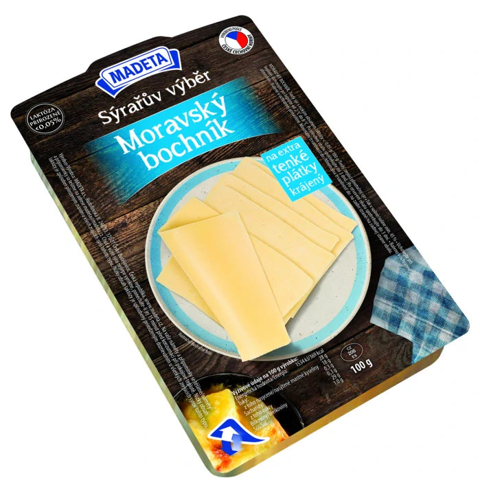 Moravský bochník sýr plátky 45% Madeta 100g
