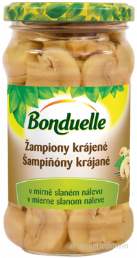 Bonduelle Žampiony krájené/sklo - 280g