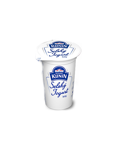 Selský jogurt bílý Kunín 200g